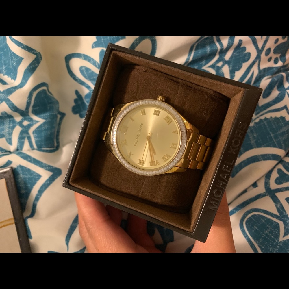 Gold MK watch